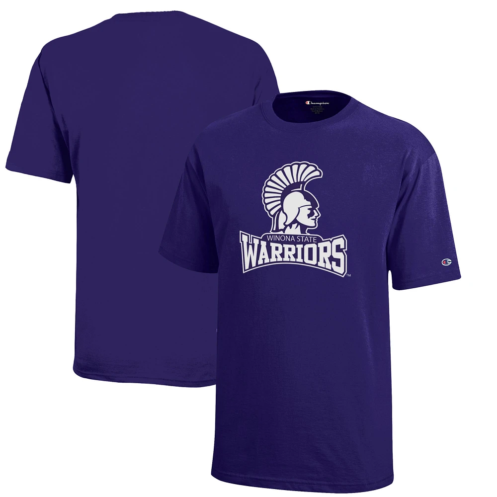 Youth Champion Purple Winona State Warriors Jersey T-Shirt