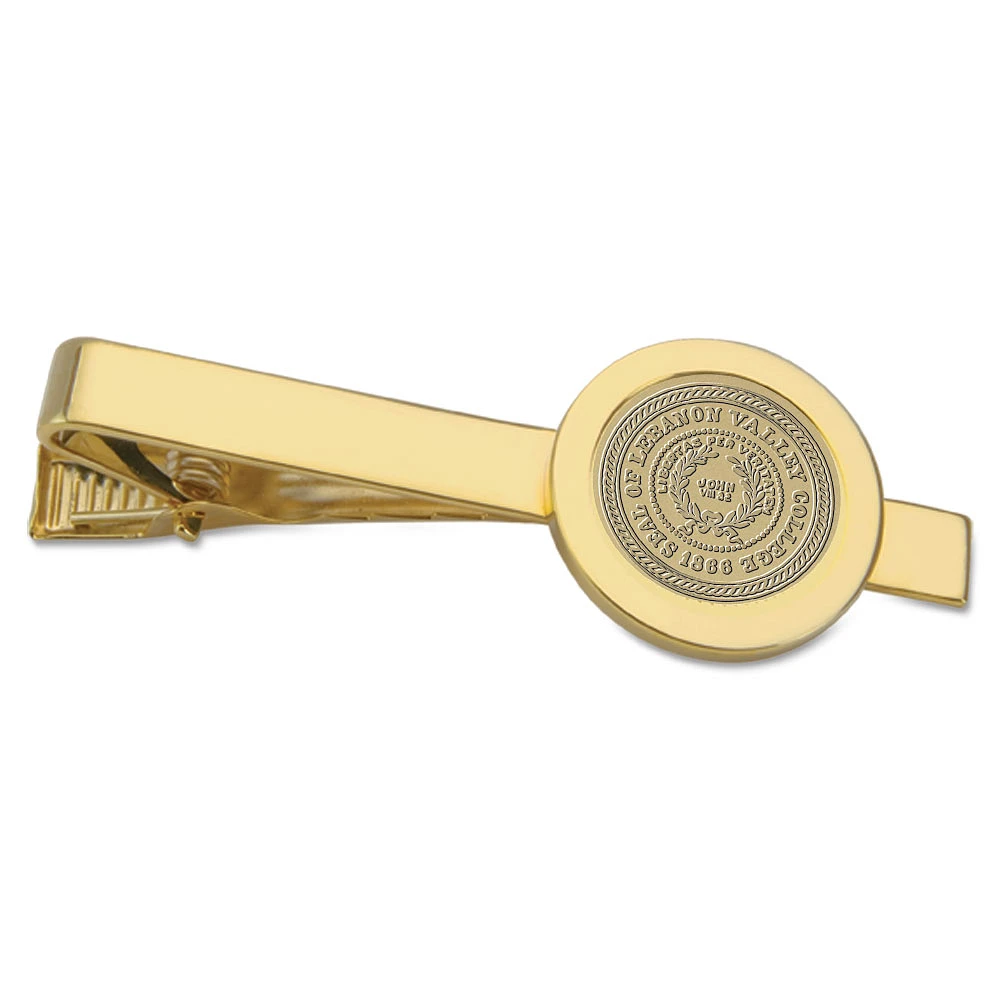 Gold Lebanon Valley College Shield Logo Logo Tie Bar