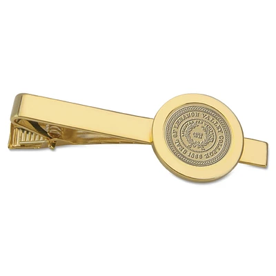 Gold Lebanon Valley College Shield Logo Logo Tie Bar