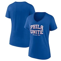 Women's Fanatics Royal Philadelphia 76ers Hometown Collection T-Shirt