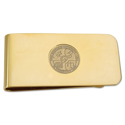 Gold Ohio Northern Polar Bears Money Clip