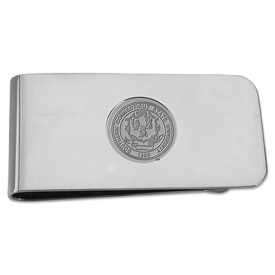 Silver Southern Connecticut Owls Money Clip