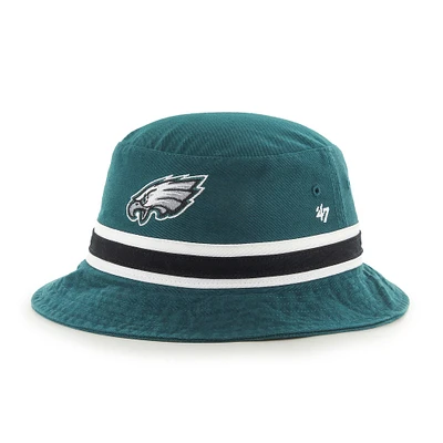 Men's '47 Midnight Green Philadelphia Eagles Striped Bucket Hat