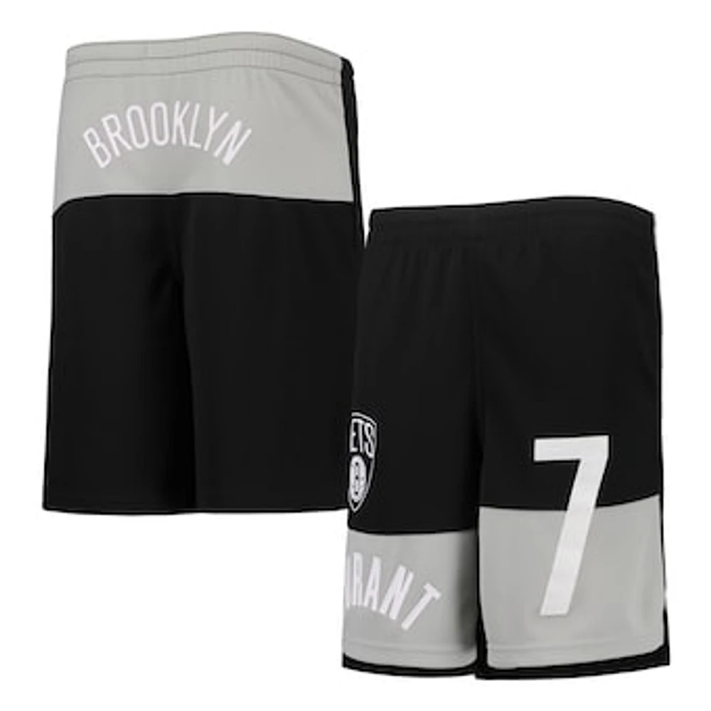 Youth Kevin Durant Black Brooklyn Nets Pandemonium Name & Number Shorts