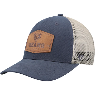 Men's '47 Navy/Natural Chicago Bears Rawhide Trucker Adjustable Hat