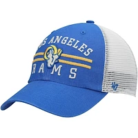 Men's '47 Royal Los Angeles Rams Highpoint Trucker Clean Up Snapback Hat