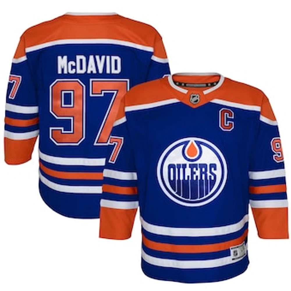 Youth Connor McDavid Royal Edmonton Oilers Home - Premier Player Jersey