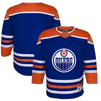 Youth Outerstuff Navy Edmonton Oilers Home Premier Blank - Jersey