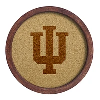 Indiana Hoosiers 20.25'' Round Faux Barrel Framed Cork Board