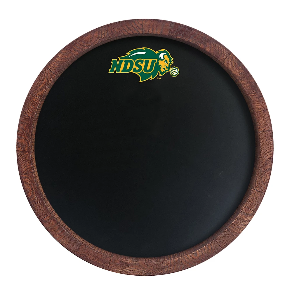 NDSU Bison 20.25'' Round Chalkboard Faux Barrel Top Sign