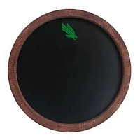 North Texas Mean Green 20.25'' Round Chalkboard Faux Barrel Top Sign
