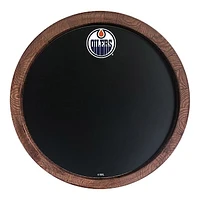 Edmonton Oilers 20.25'' Round Chalkboard Faux Barrel Top Sign