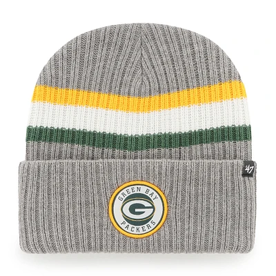 Men's '47  Gray Green Bay Packers Highline Cuffed Knit Hat