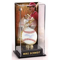 Mike Schmidt Philadelphia Phillies Autographed Baseball with ''HOF 95'' Inscription and Hall of Fame Sublimated Display Case