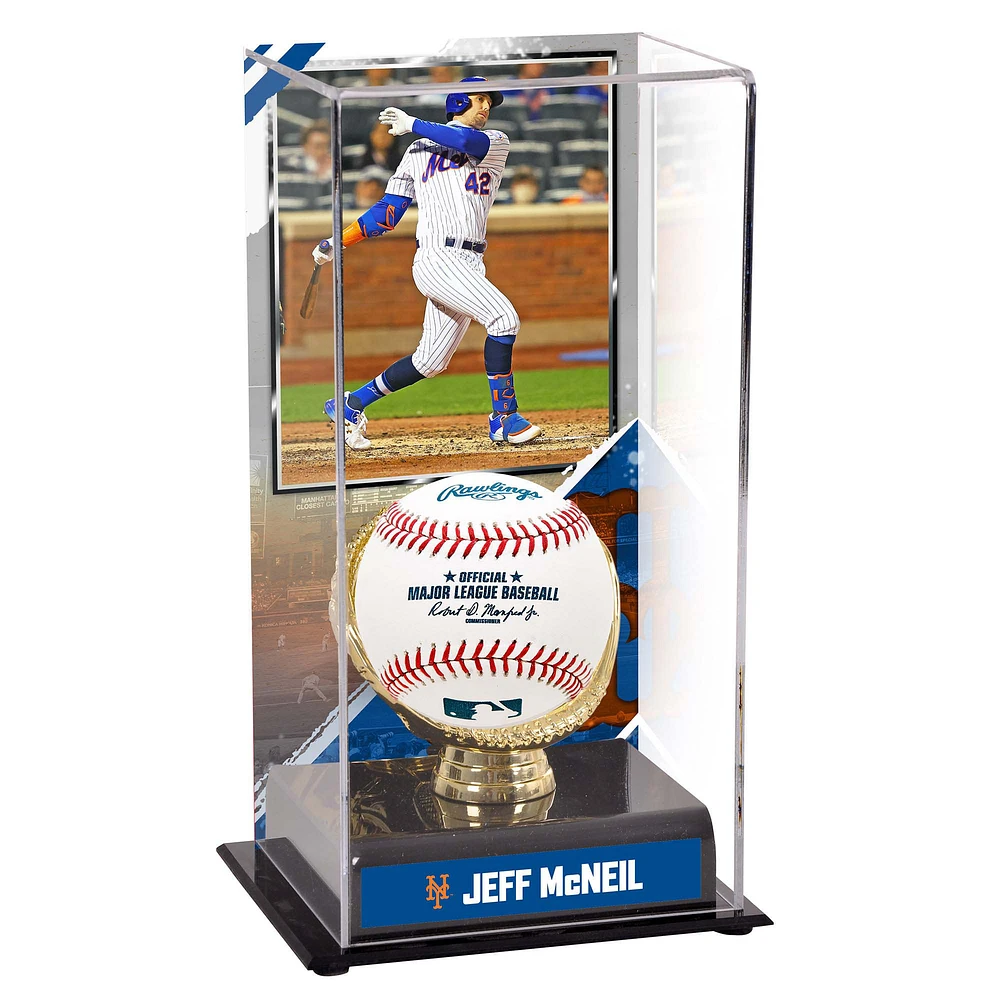 Jeff McNeil New York Mets Gold Glove Display Case with Image