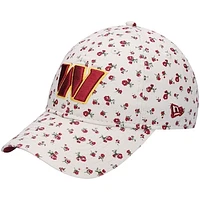 Women's New Era Cream Washington Commanders Floral Ivy 9TWENTY Adjustable Hat