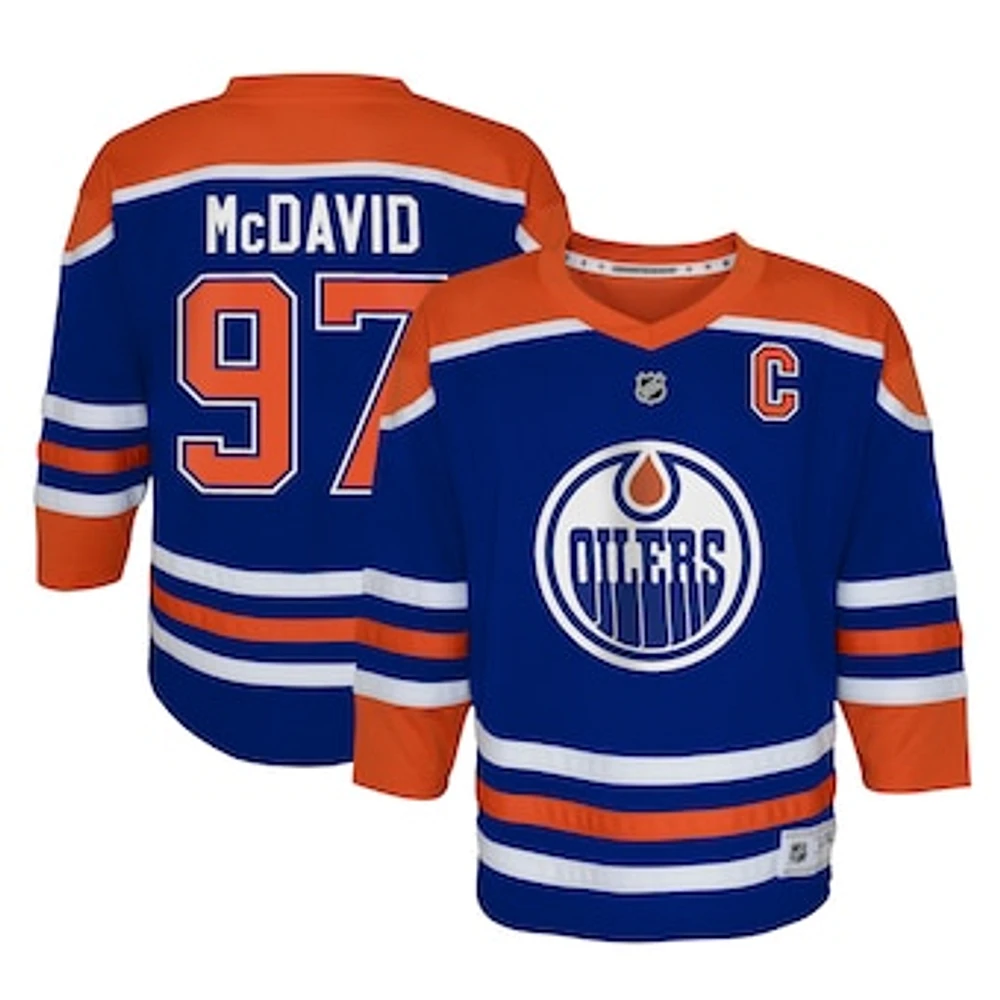 Youth Connor McDavid Royal Edmonton Oilers Home Replica Player Jersey