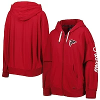 Women's MSX by Michael Strahan  Red Atlanta Falcons Emerson Lightweight Full-Zip Hoodie