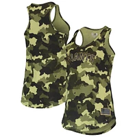 Women's New Era Green San Francisco Giants 2022 MLB Armed Forces Day Camo Racerback Tank Top