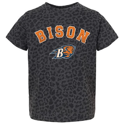 Youth Gameday Couture Leopard Bucknell Bison All the Cheer T-Shirt