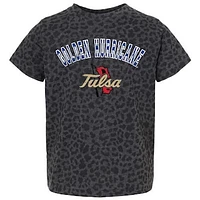 Youth Gameday Couture Leopard Tulsa Golden Hurricane All the Cheer T-Shirt