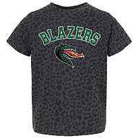 Youth Gameday Couture Leopard UAB Blazers All the Cheer T-Shirt