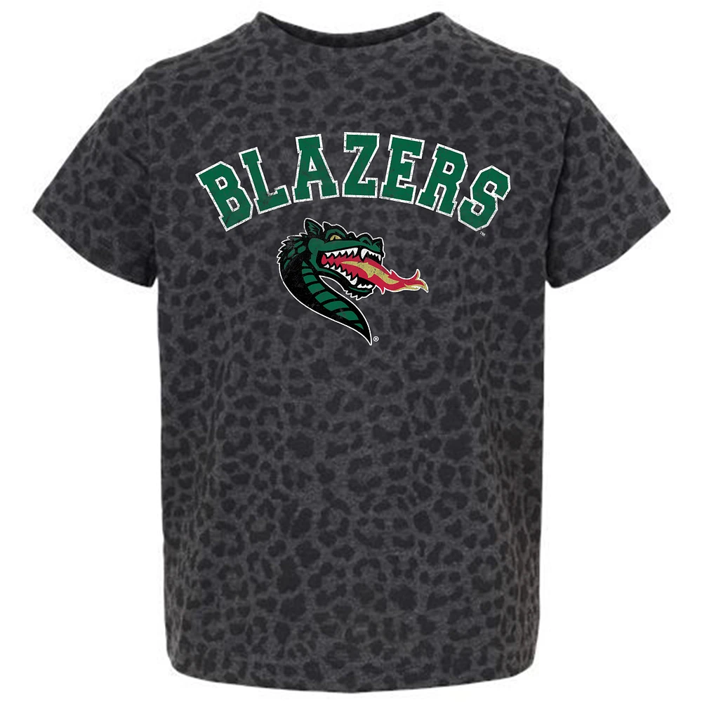 Youth Gameday Couture Leopard UAB Blazers All the Cheer T-Shirt