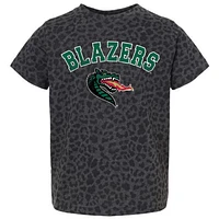 Youth Gameday Couture Leopard UAB Blazers All the Cheer T-Shirt