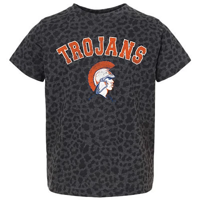Youth Gameday Couture Leopard Virginia State Trojans All the Cheer T-Shirt