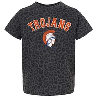 Youth Gameday Couture Leopard Virginia State Trojans All the Cheer T-Shirt
