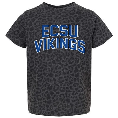 Youth Gameday Couture Leopard ECSU Vikings Fan Favorite T-Shirt