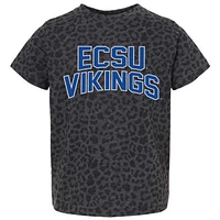 Youth Gameday Couture Leopard ECSU Vikings Fan Favorite T-Shirt