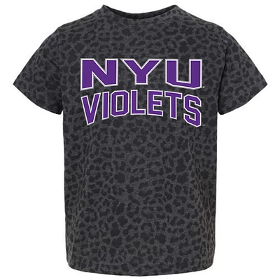 Youth Gameday Couture Leopard NYU Violets Fan Favorite T-Shirt