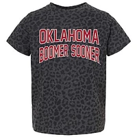 Youth Gameday Couture Leopard Oklahoma Sooners Fan Favorite T-Shirt