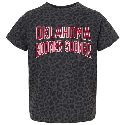 Youth Gameday Couture Leopard Oklahoma Sooners Fan Favorite T-Shirt