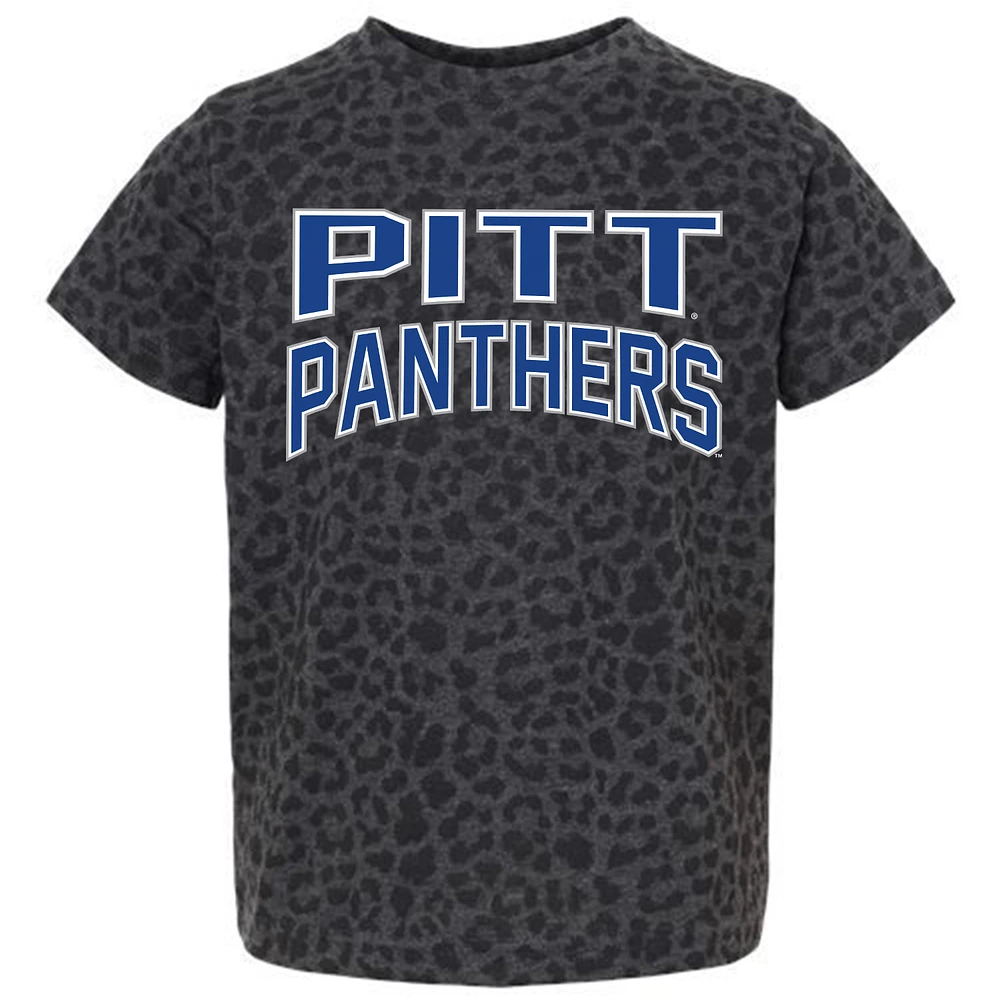 Youth Gameday Couture Leopard Pitt Panthers Fan Favorite T-Shirt