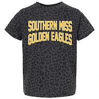 Youth Gameday Couture Leopard Southern Miss Golden Eagles Fan Favorite T-Shirt