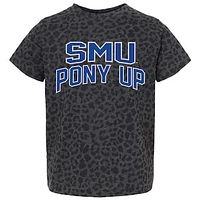 Youth Gameday Couture Leopard SMU Mustangs Fan Favorite T-Shirt