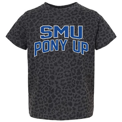 Youth Gameday Couture Leopard SMU Mustangs Fan Favorite T-Shirt