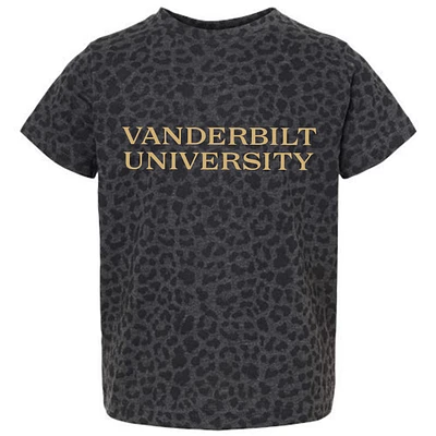 Youth Gameday Couture Leopard Vanderbilt Commodores Fan Favorite T-Shirt