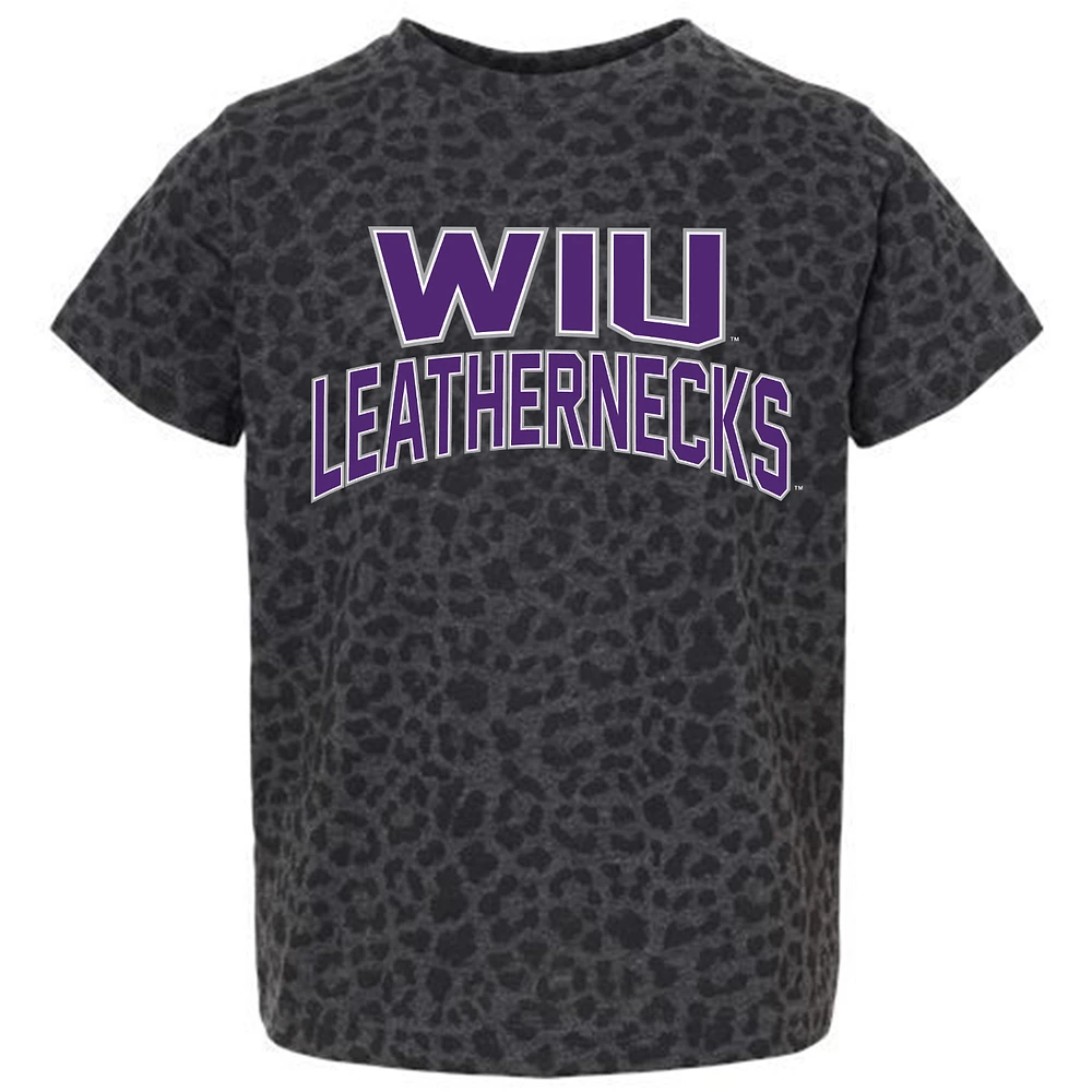 Youth Gameday Couture Leopard Western Illinois Leathernecks Fan Favorite T-Shirt