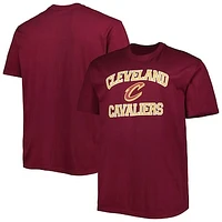 Men's Wine Cleveland Cavaliers Big & Tall Heart Soul T-Shirt