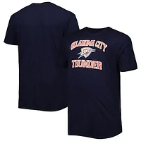 Men's Navy Oklahoma City Thunder Big & Tall Heart & Soul T-Shirt