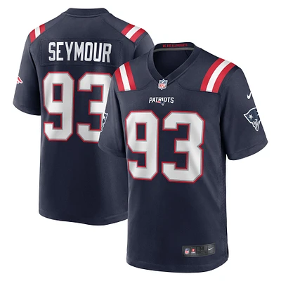 Men's Nike Richard Seymour Navy New England Patriots Retired Player Game Jersey