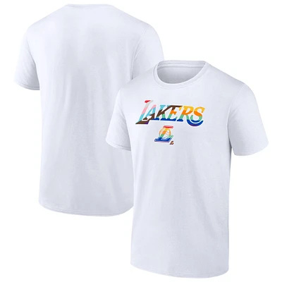 Men's White Los Angeles Lakers Pride T-Shirt