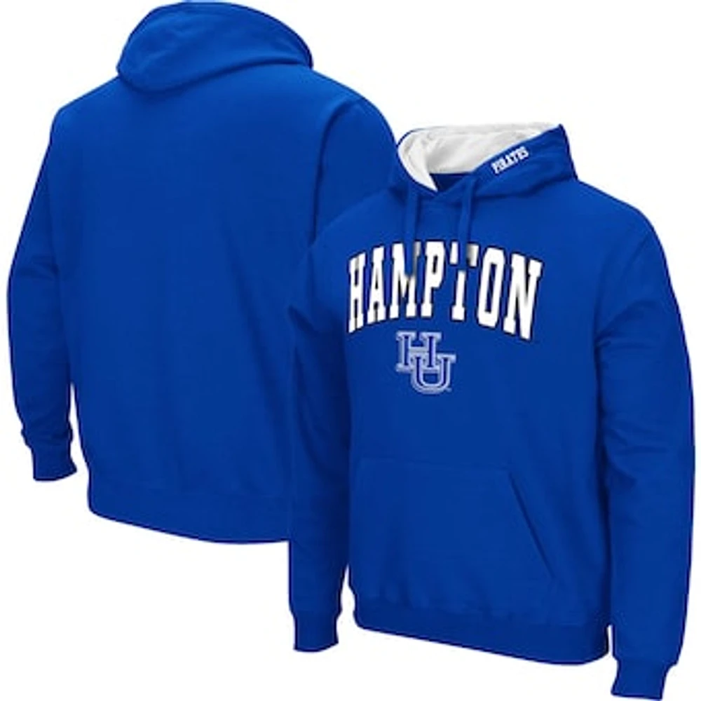 Men's Colosseum Royal Hampton Pirates Arch & Logo 3.0 Pullover Hoodie