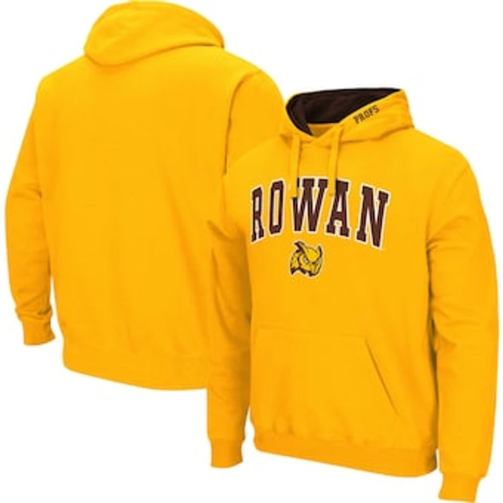 Men's Colosseum Gold Rowan Profs Arch & Logo 3.0 Pullover Hoodie