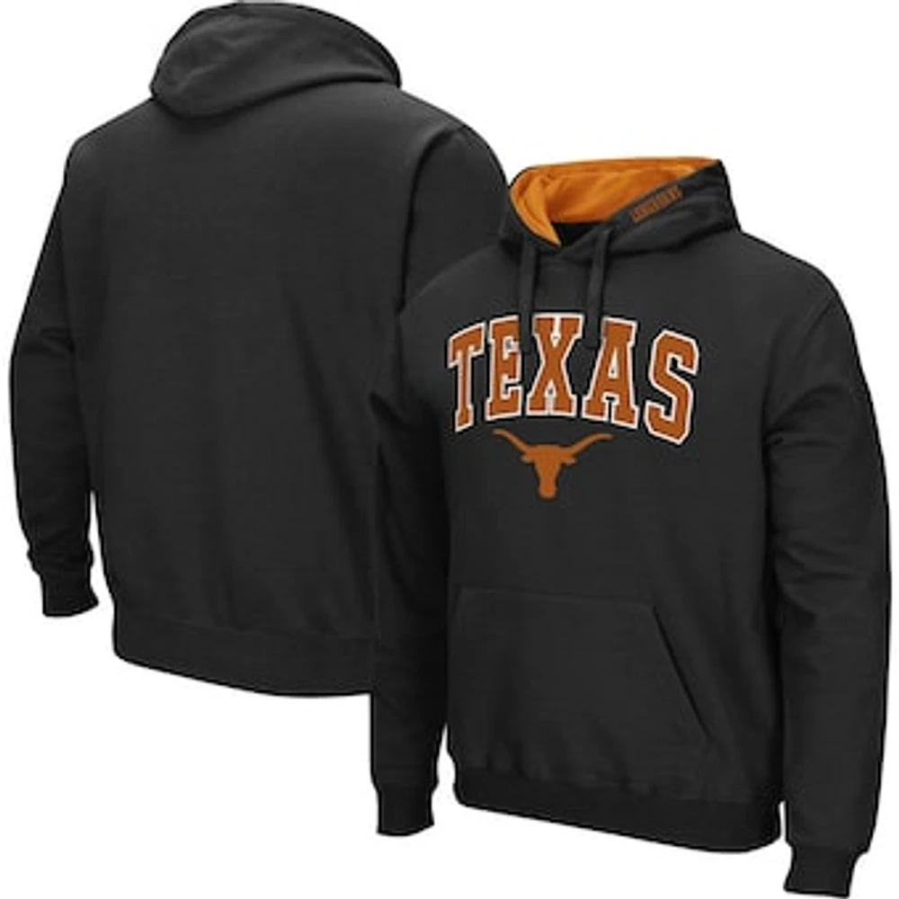 Men's Colosseum Texas Longhorns Arch & Logo 3.0 Pullover Hoodie