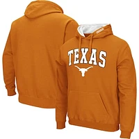 Men's Colosseum Burnt Orange Texas Longhorns Arch & Logo 3.0 Pullover Hoodie