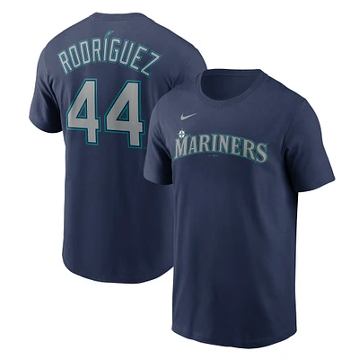 Men's Nike Julio Rodriguez Navy Seattle Mariners Name & Number T-Shirt